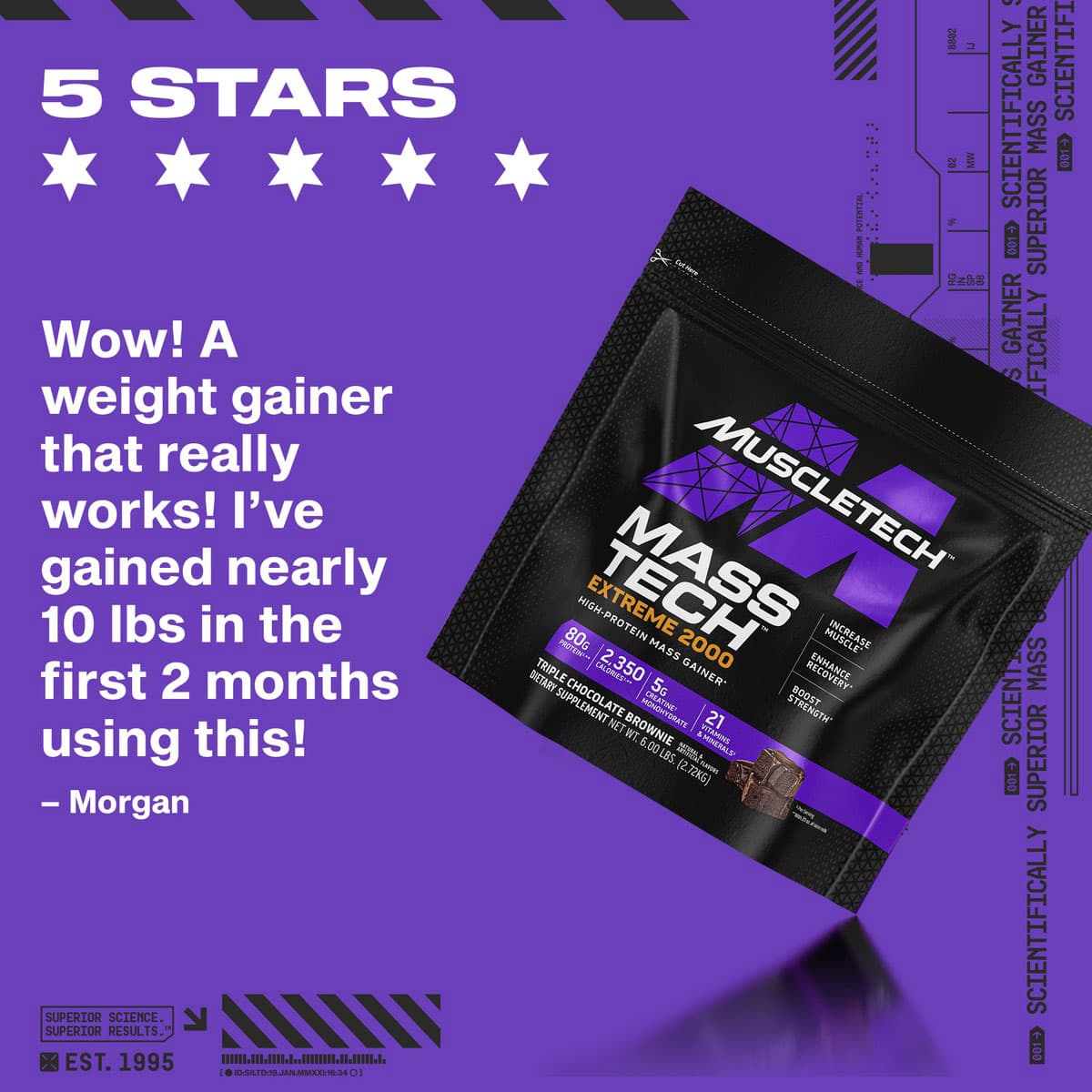 مس تک اکستریم 2000 ماسل تک | MuscleTech Mass Tech Extreme 2000 — تصویر ۵