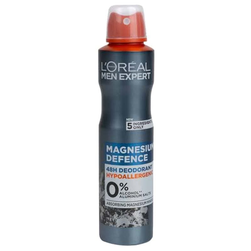اسپری لورال طوسی مردانه مدل Magnesium Defense حجم 250 میل