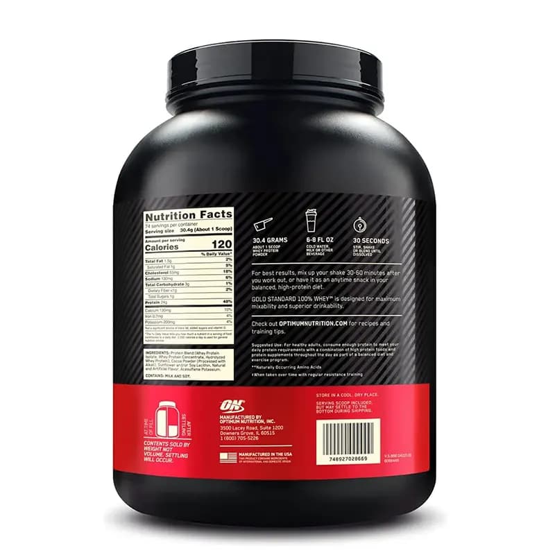 پروتئین وی گلد استاندارد اپتیموم نوتریشن | Optimum Nutrition Gold Standard 100% Whey Protein — تصویر ۲