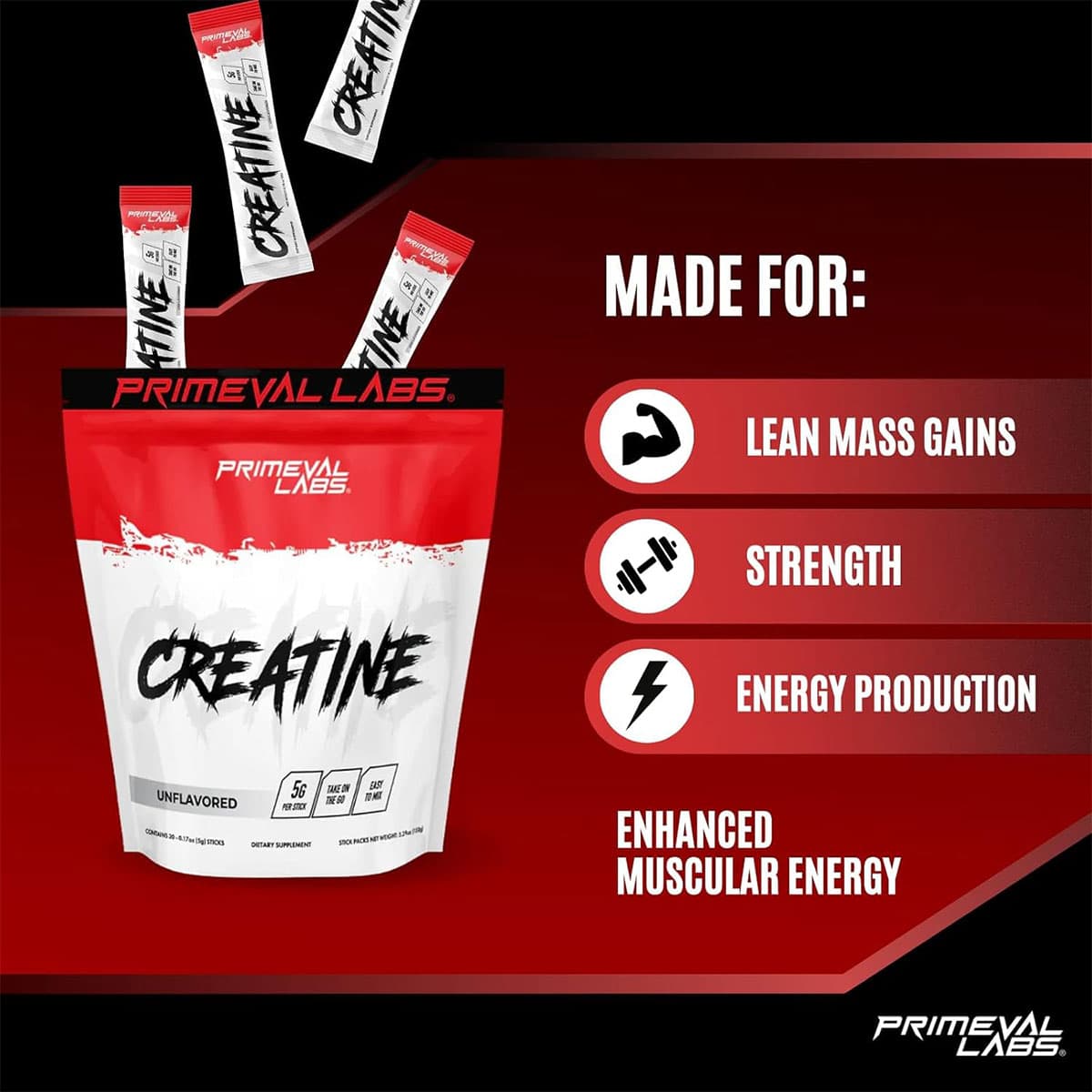 کراتین مونوهیدرات پرایموال لبز | primeval labs creatine monohydrate — تصویر ۴