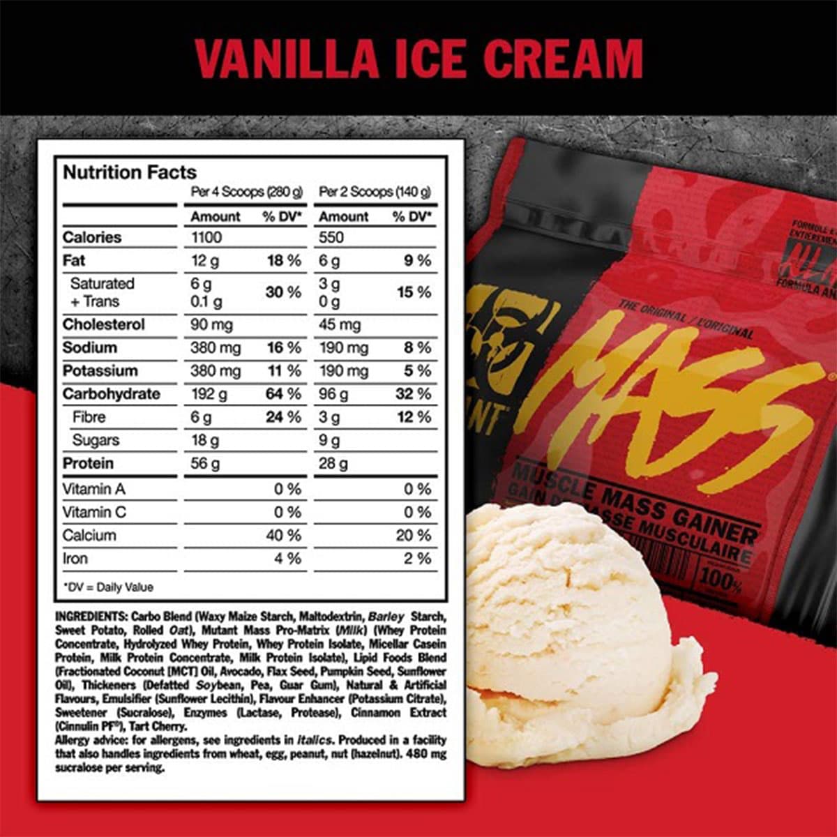 پروتئین گینر مس موتانت | Mutant Mass Gainer Protein — تصویر ۵