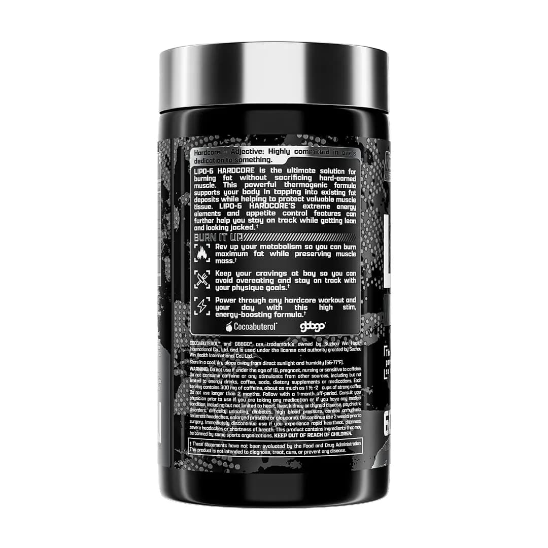 چربی سوز لیپو سیکس هاردکور ناترکس | Nutrex Lipo-6 Hardcore — تصویر ۳