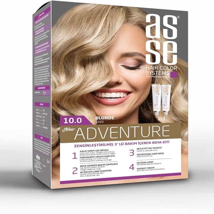 رنگ مو شماره 10.0 آس سه (ASSE) رنگ بلوند Blond