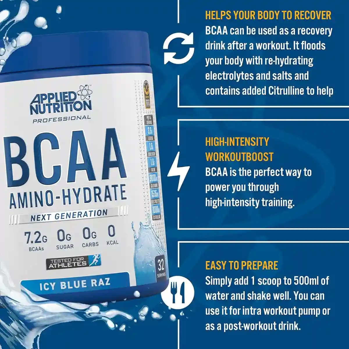 بی سی ای ای آمینو هیدرات اپلاید | Applied BCAA AMINO HYDRATE — تصویر ۲