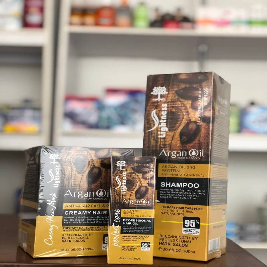 پک شامپو، ماسک مو و روغن آرگان لایتنس — تصویر ۲