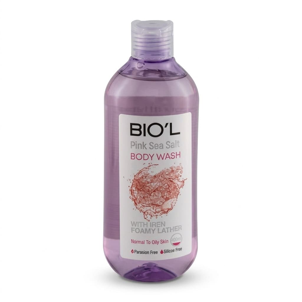 شامپو بدن بیول مدل Pink Sea Salt مناسب پوست نرمال و چرب حجم 400ml — تصویر ۲