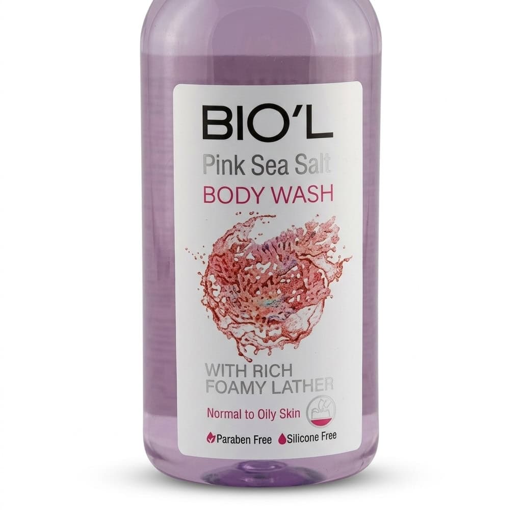 شامپو بدن بیول مدل Pink Sea Salt مناسب پوست نرمال و چرب حجم 400ml — تصویر ۳