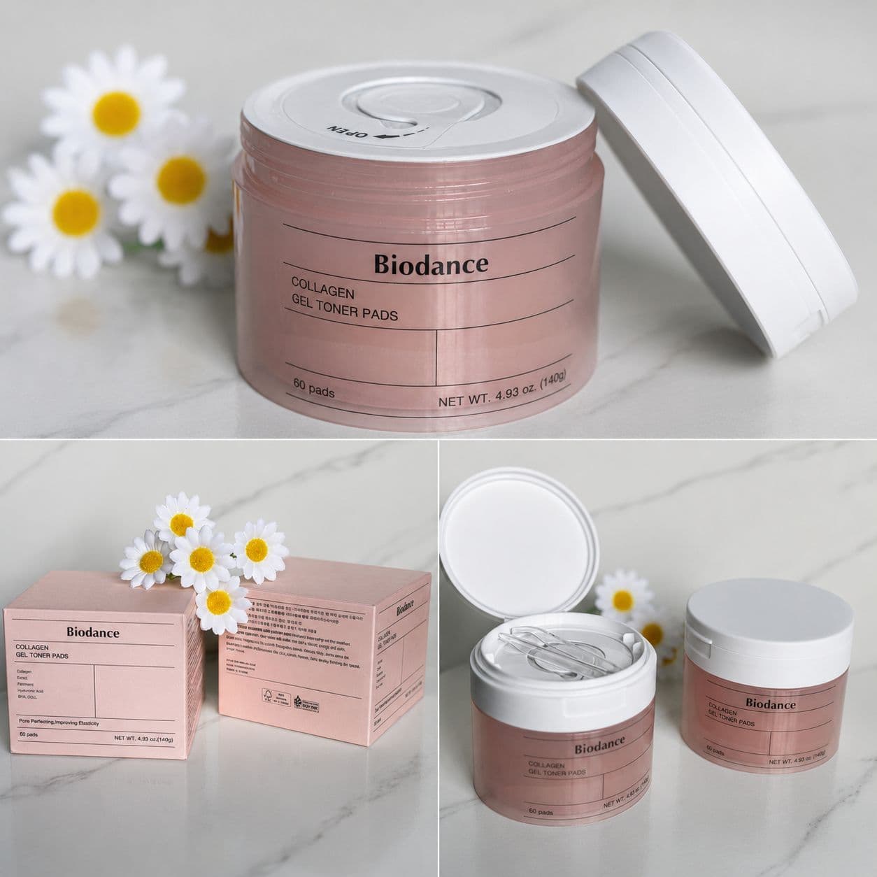ژل تونر پد کلاژن بایودنس Biodance
