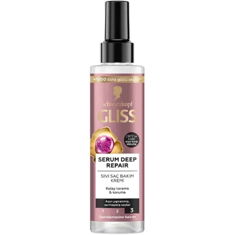 اسپری مو دوفاز Gliss Serum Deep Repair موهای آسیب دیده 200 میل