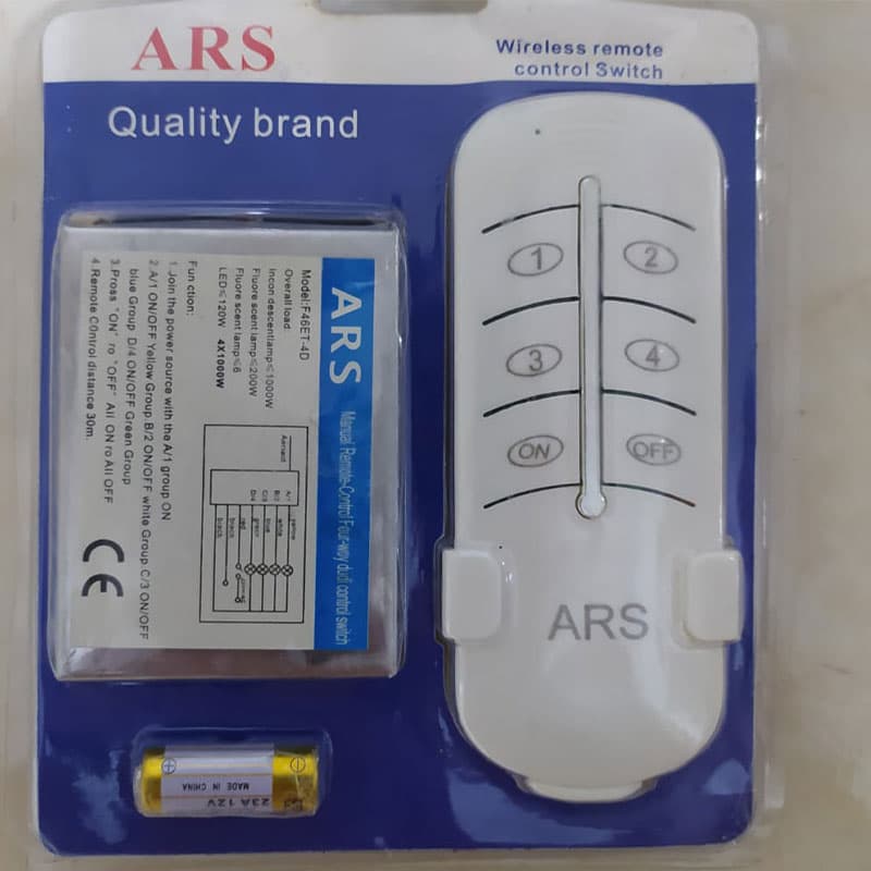 ریموت 4 کانال ASR وارداتی | باکیفیت، برد بالا +