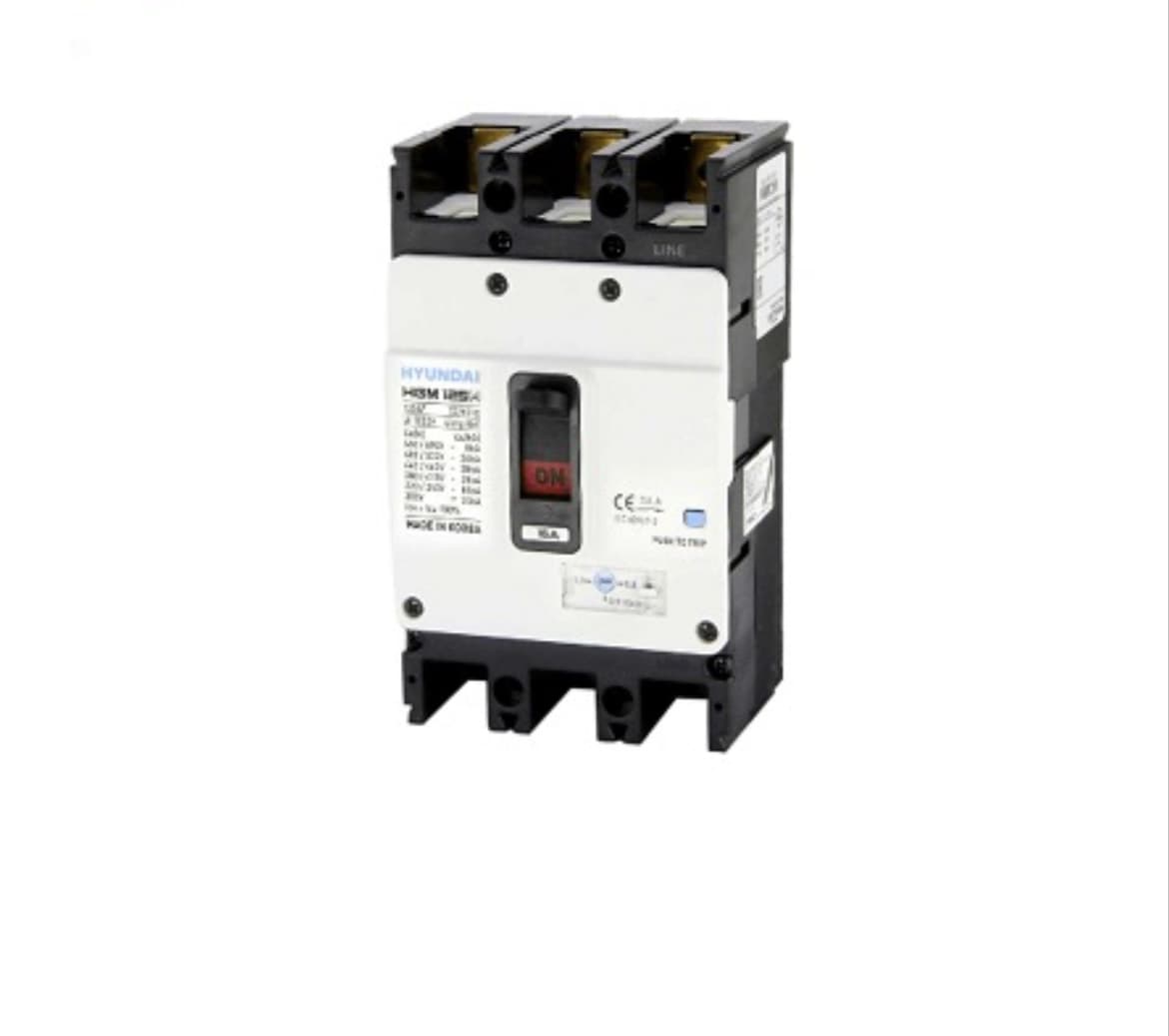 کلید اتوماتیک کمپکت قابل تنظیم 250 آمپر هیوندای Hyundai Adjustable 250A Compact Circuit Breaker