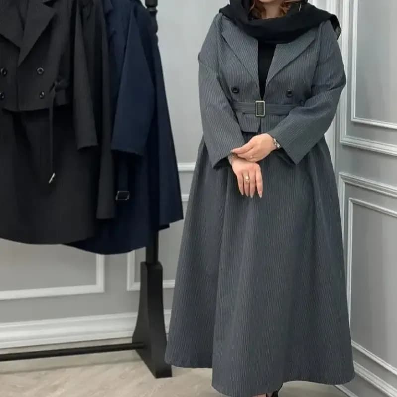 کت دامن زنانه دیپلمات رنگ مشکی طوسی سورمهای سایز 1 و 2 — تصویر ۱۰