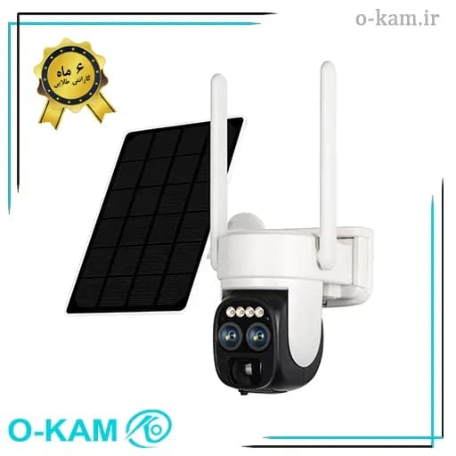 دوربین مینی اسپید دام هوشمند سولار وای فای 10x زوم اوکم مدل O-Kam TP2