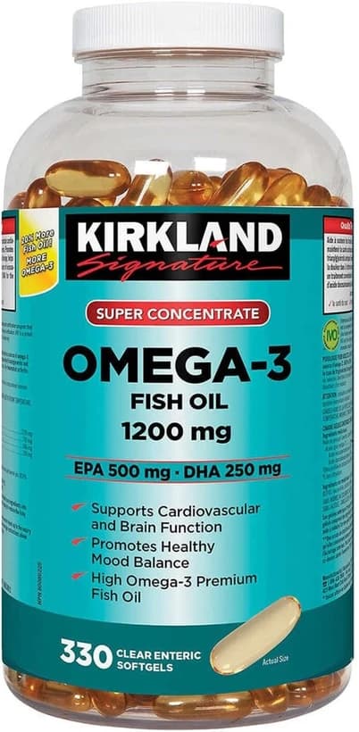 روغن ماهی امگا 3 کرکلند 1200mg (330 عددی) Kirkland Omega-3