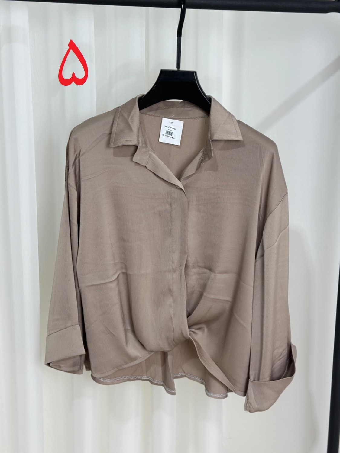 شومیز کرپ جلو طرح گره کد2880 — تصویر ۶