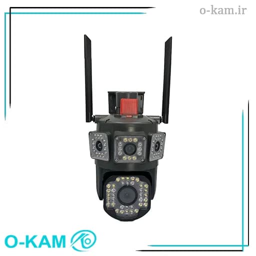 دوربین مینی اسپید دام هوشمند 2 لنز سیم کارتی اوکم مدل O-Kam 850-WP-4-4G