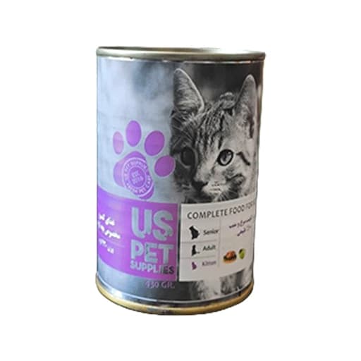 کنسرو مرغ و سیب بچه گربه یو اس پت (US Pet) – 400 گرم