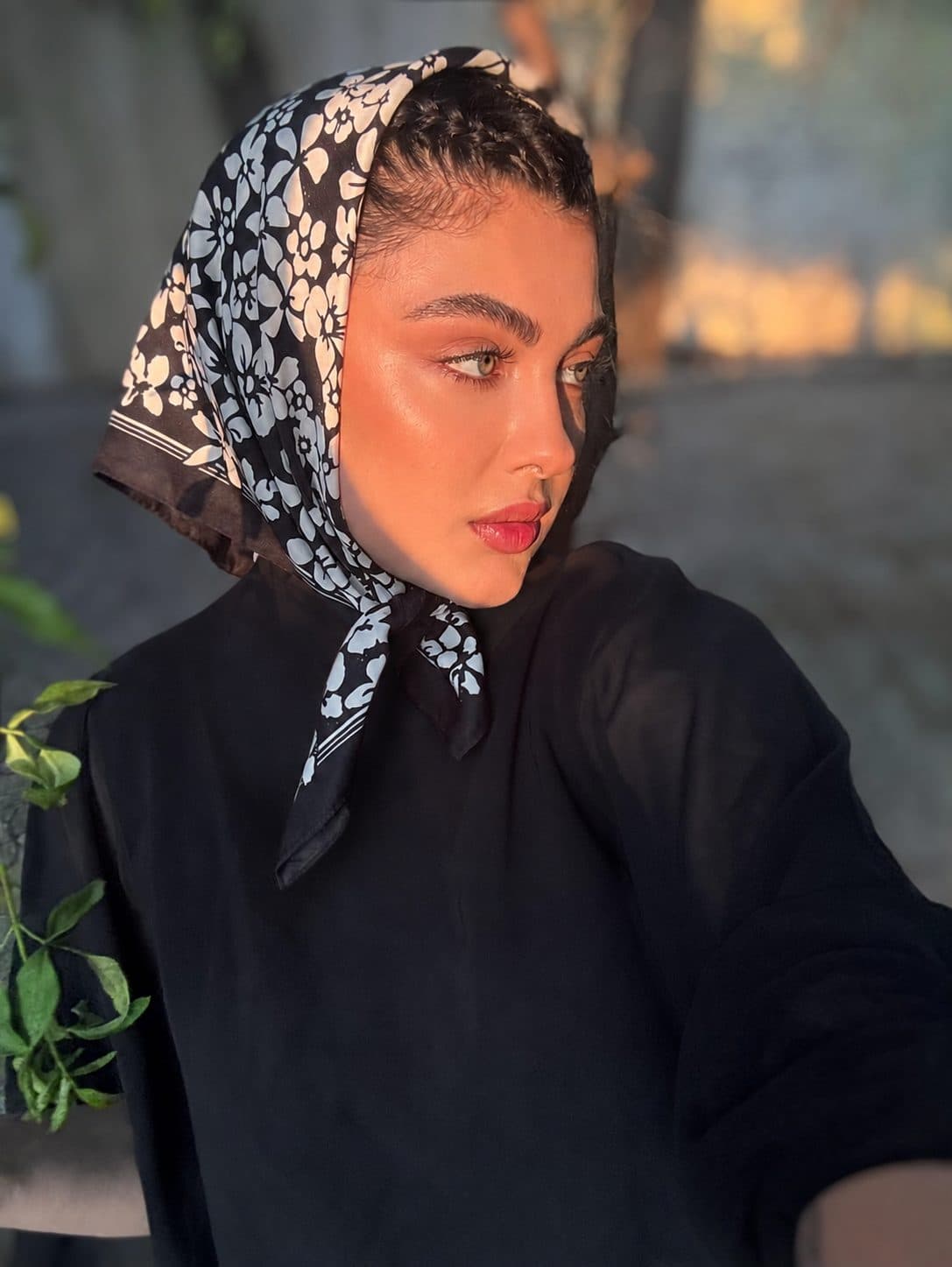 مینی اسکارف ابریشم توییل ۰۲۱۲۵ — تصویر ۲