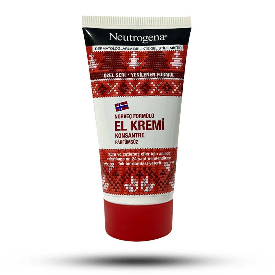 کرم مرطوب کننده دست بدون عطر نوتروژینا مخصوص پوست های خشک و ترک خورده 75 میل