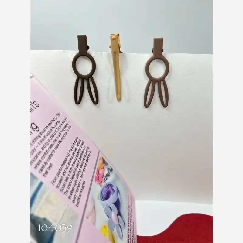 پک سه عددی گیره مو انبری دخترانه وارداتی — تصویر ۳