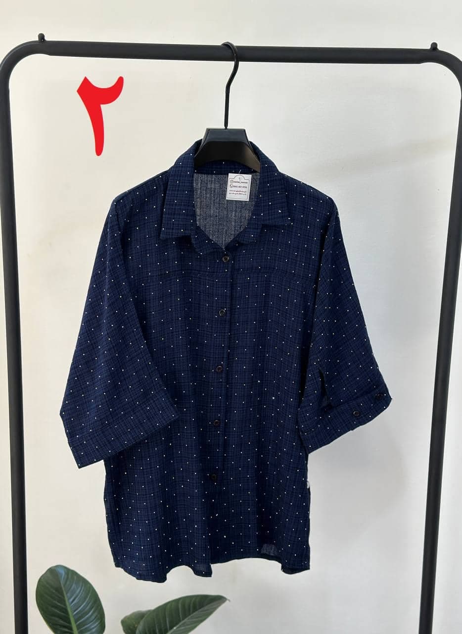 شومیز استین کرواتی کد ۲۵۹۶ — تصویر ۳