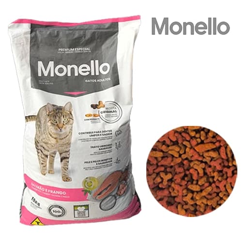 غذای خشک گربه بالغ مونلو (Monello) – بسته بندی نواپت