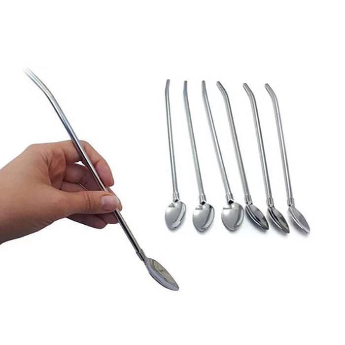 قاشق شربت خوری مدل نی دار