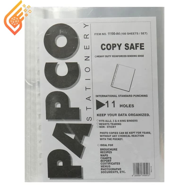 کاور کاغذ A4 پاپکو Papco A4-11 بسته 100 عددی — تصویر ۲