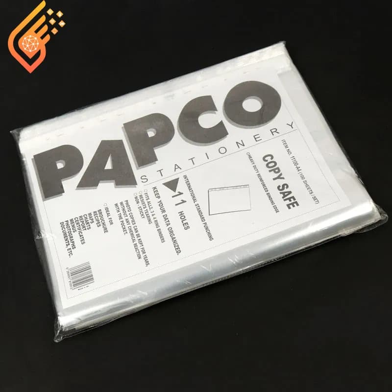 کاور کاغذ A4 پاپکو Papco A4-11 بسته 100 عددی — تصویر ۳