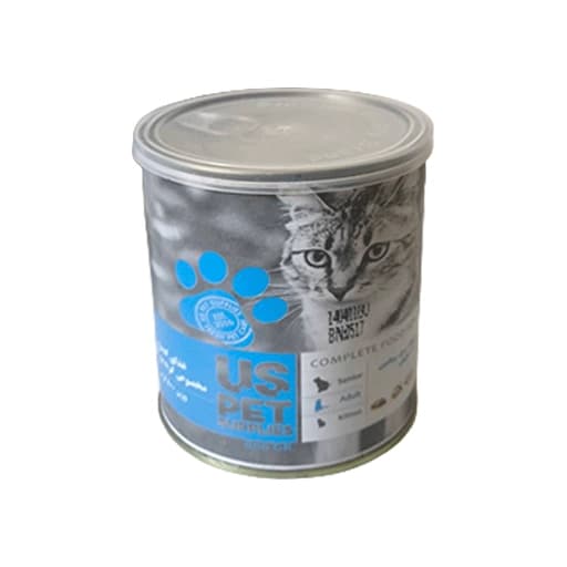 کنسرو گوشت گوساله و مرغ و بوقلمون گربه یو اس پت (US Pet) – 800 گرم