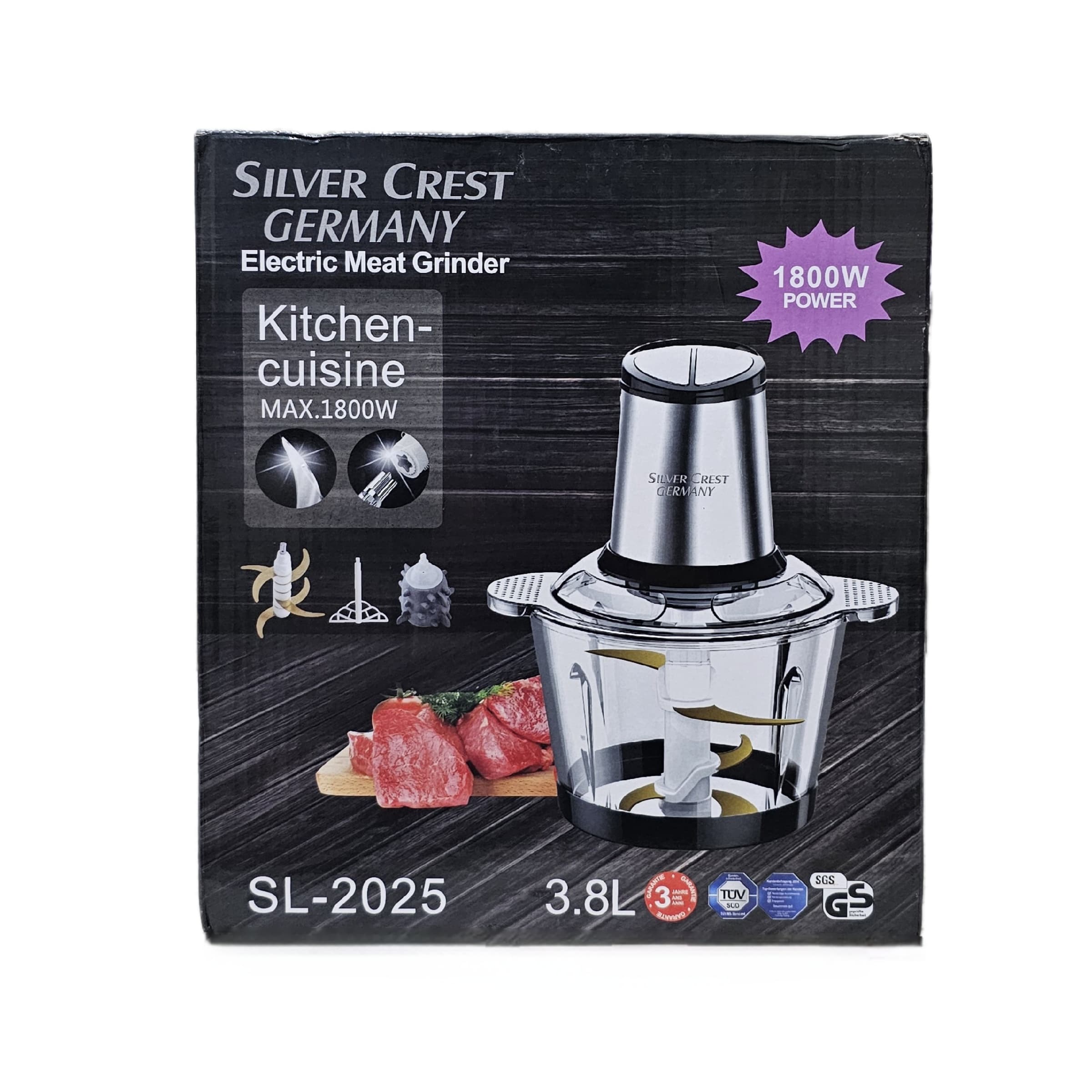 خردکن 3.8 لیتری سیلور کرست مدل SL-2025 — تصویر ۲
