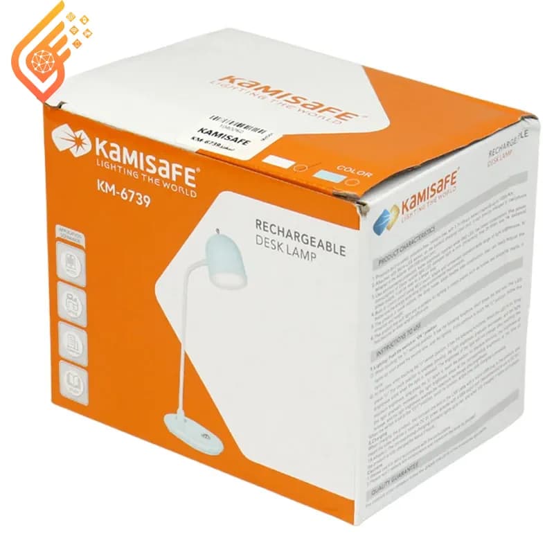چراغ مطالعه شارژی کامی سیف مدل Kamisafe KM-6739 — تصویر ۲