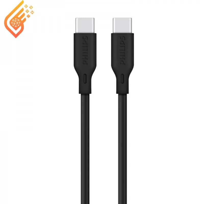 کابل تایپ سی به تایپ سی فیلیپس اورجینال 2 متر مدل PHILIPS DLC4561CB — تصویر ۳