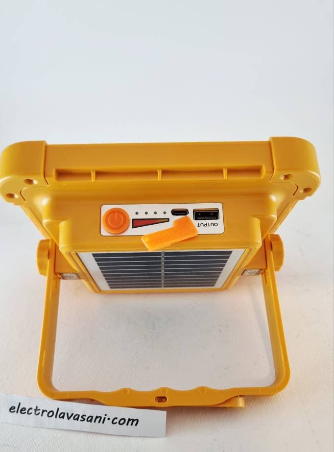 پروژکتور-چراغ اضطراری با پنل خورشیدی مدل KY-100W کیانگ — تصویر ۵
