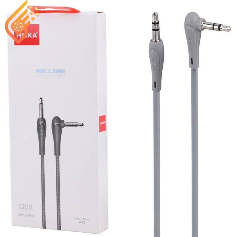 کابل AUX هیسکا 1.2 متر مدل Hiska W42 یکسر L