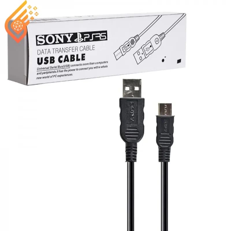 کابل شارژ دسته بازی PS5 تایپ سی سونی طول 1.8 متر