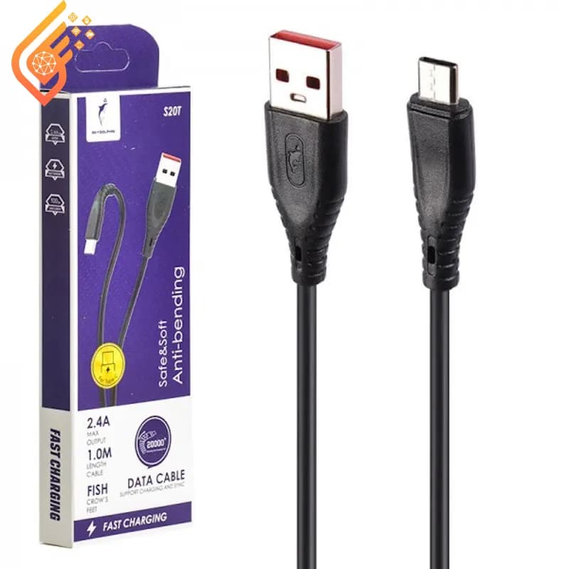 کابل شارژ تایپ سی مدل اسکای دلفین Sky Dolphin S20T 2.4A