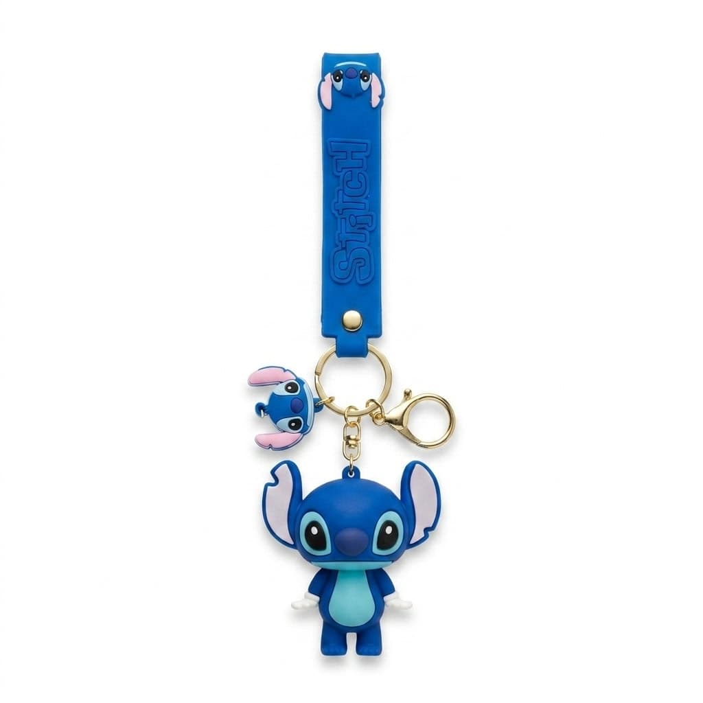 جاکلیدی Stitch مدل آبی آویزدار