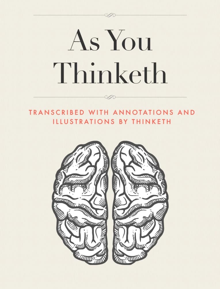 کتاب As You Thinketh (همان‌گونه که می‌اندیشید) اثر جیمز آلن نسخه PDF انگلیسی