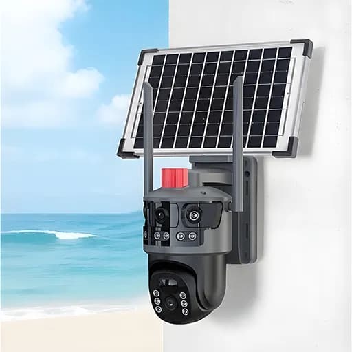 دوربین مینی اسپید دام سولار سیم کارتی دو لنز easycloud مدل VC13 — تصویر ۲