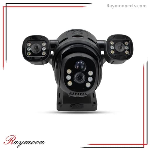 دوربین مینی اسپید دام سولار سیم کارتی سه لنز v380 مدل T64-4G — تصویر ۴