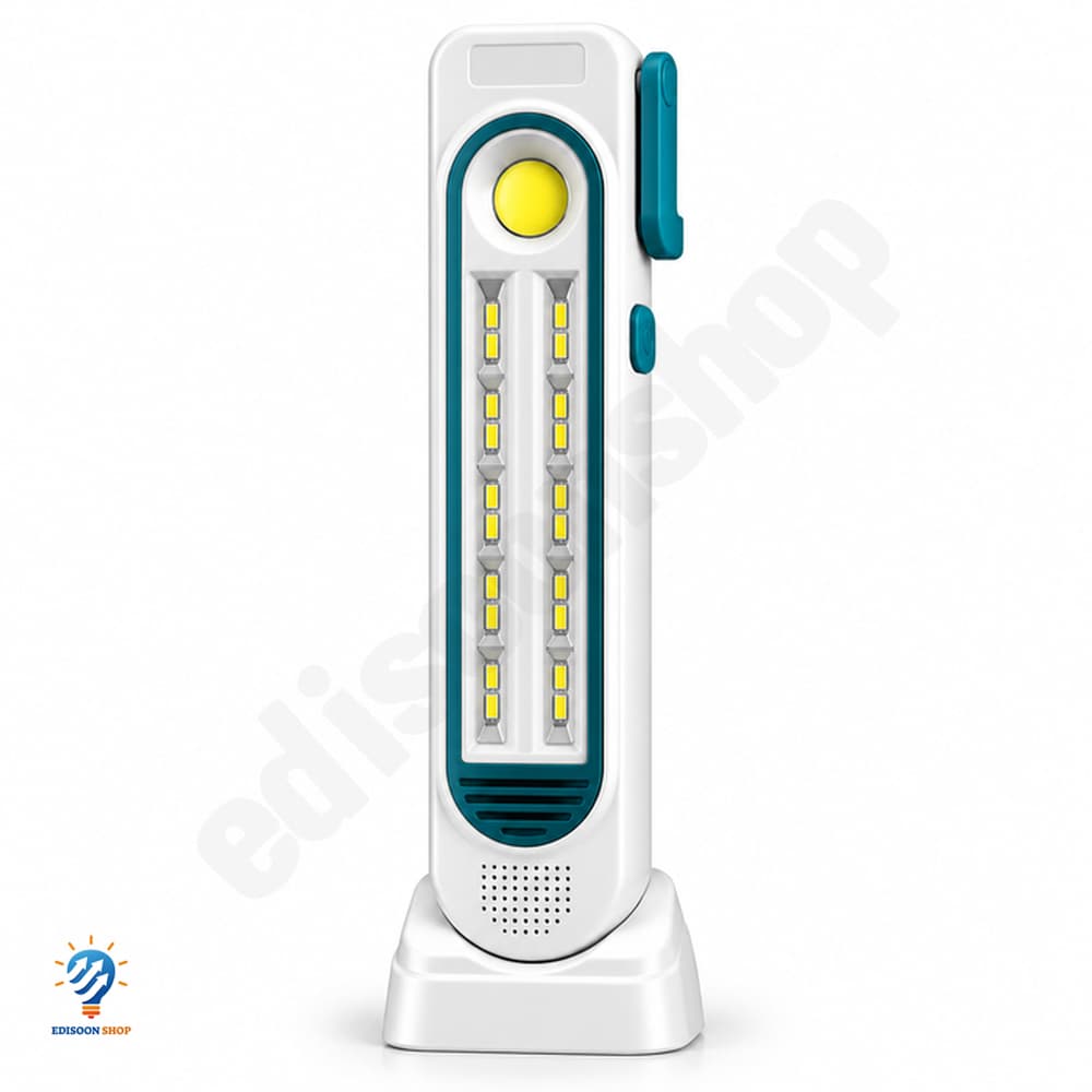 چراغ اضطراری شارژی خورشیدی ZB-S72 مدل 100 وات با خروجی USB
