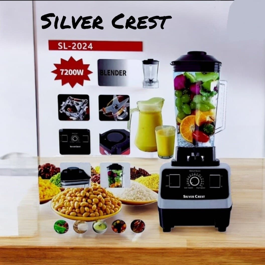 مخلوط کن و آسیاب سیلور کرست مدل SL-2024 توان 7200 وات — تصویر ۵