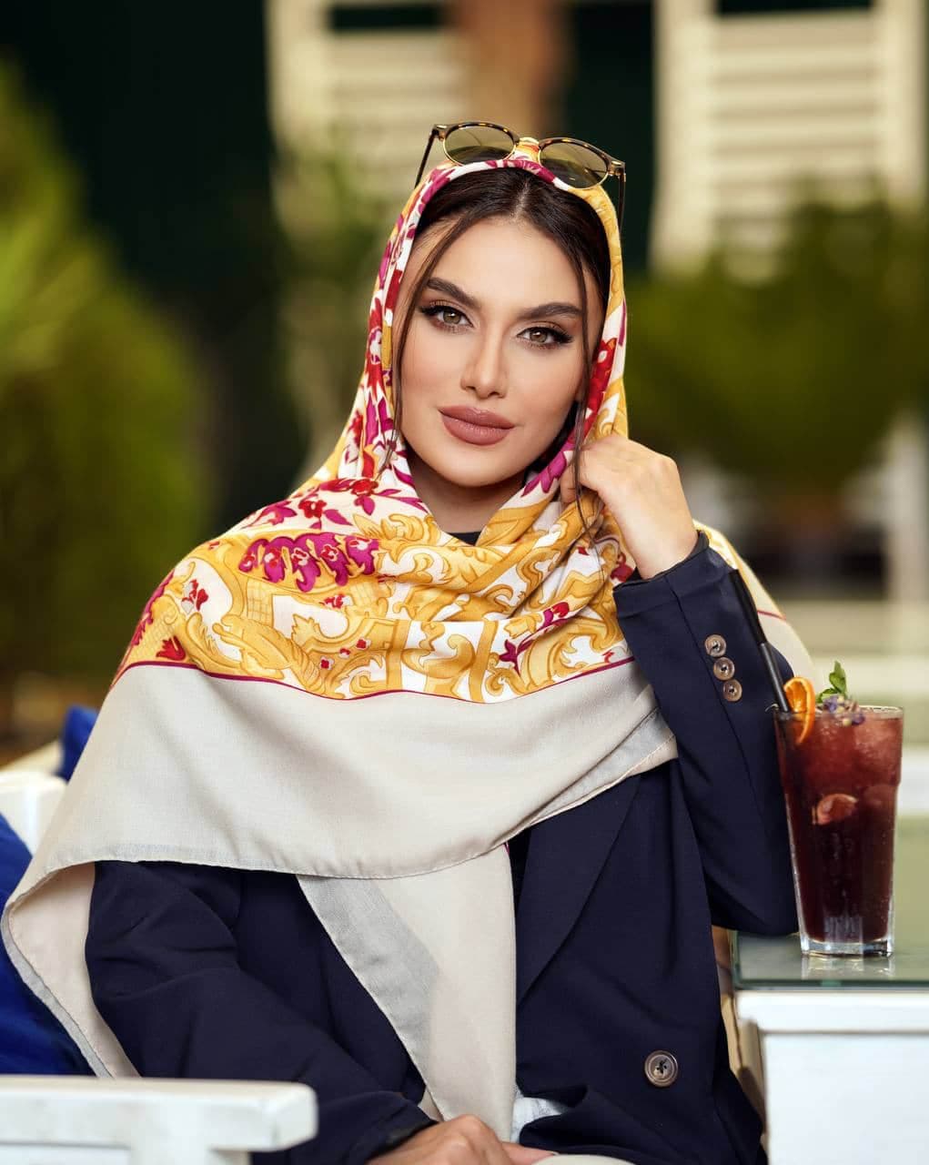 روسری نخی سیا اسکارف ۰۱۴۶۹