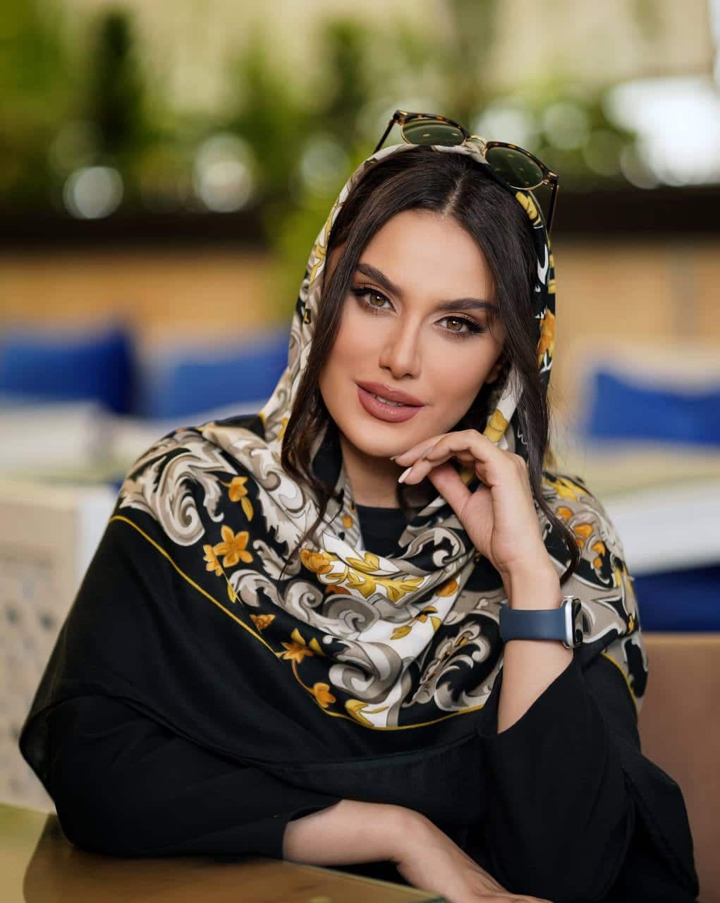روسری نخی سیا اسکارف ۰۱۴۶۹ — تصویر ۳