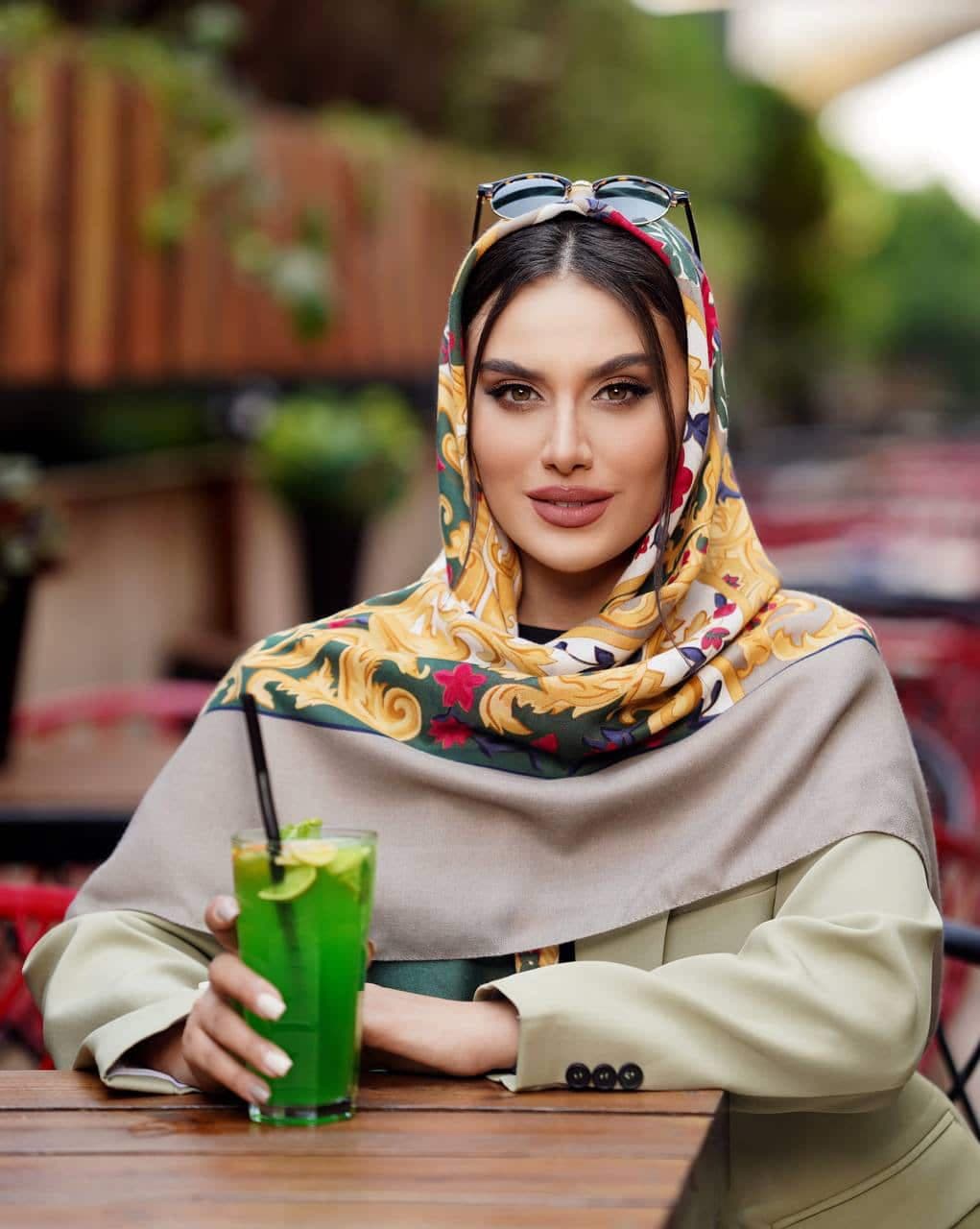 روسری نخی سیا اسکارف ۰۱۴۶۹ — تصویر ۵
