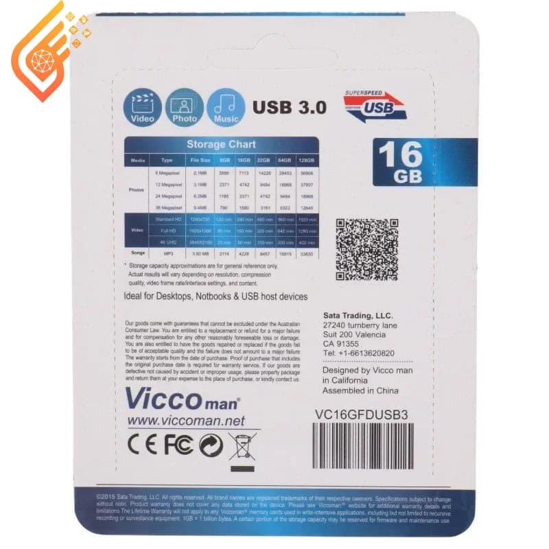 فلش 16 گیگ ویکومن مدل Vicco Man VC364 USB3.0 — تصویر ۳