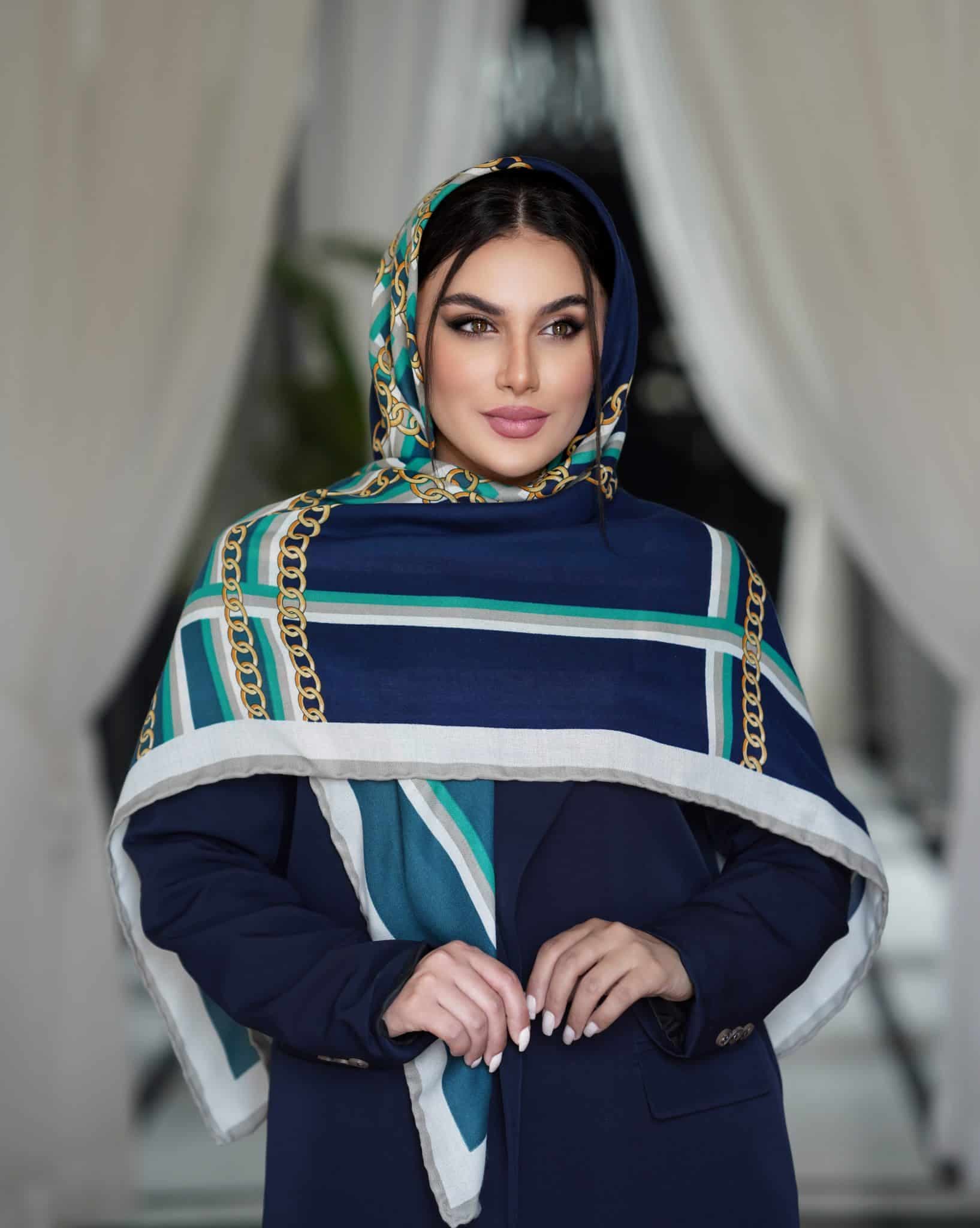 روسری نخی سیا اسکارف ۰۱۴۶۷ — تصویر ۸