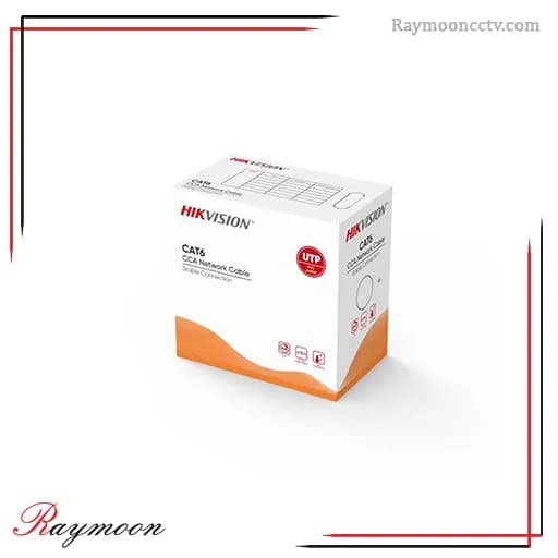 کابل شبکه CAT6-UTP برند هایک ویژن مدل DS-1LN6UU/CCA حلقه 305 متری