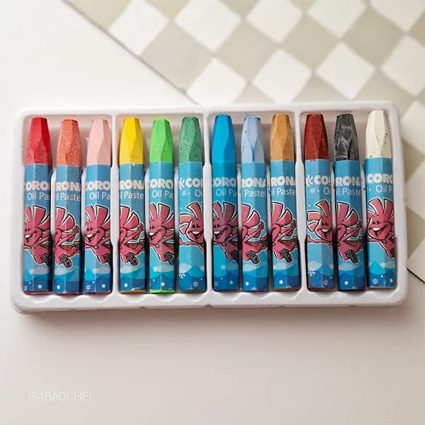 مداد شمعی 12 رنگ کرونا CORONA — تصویر ۲